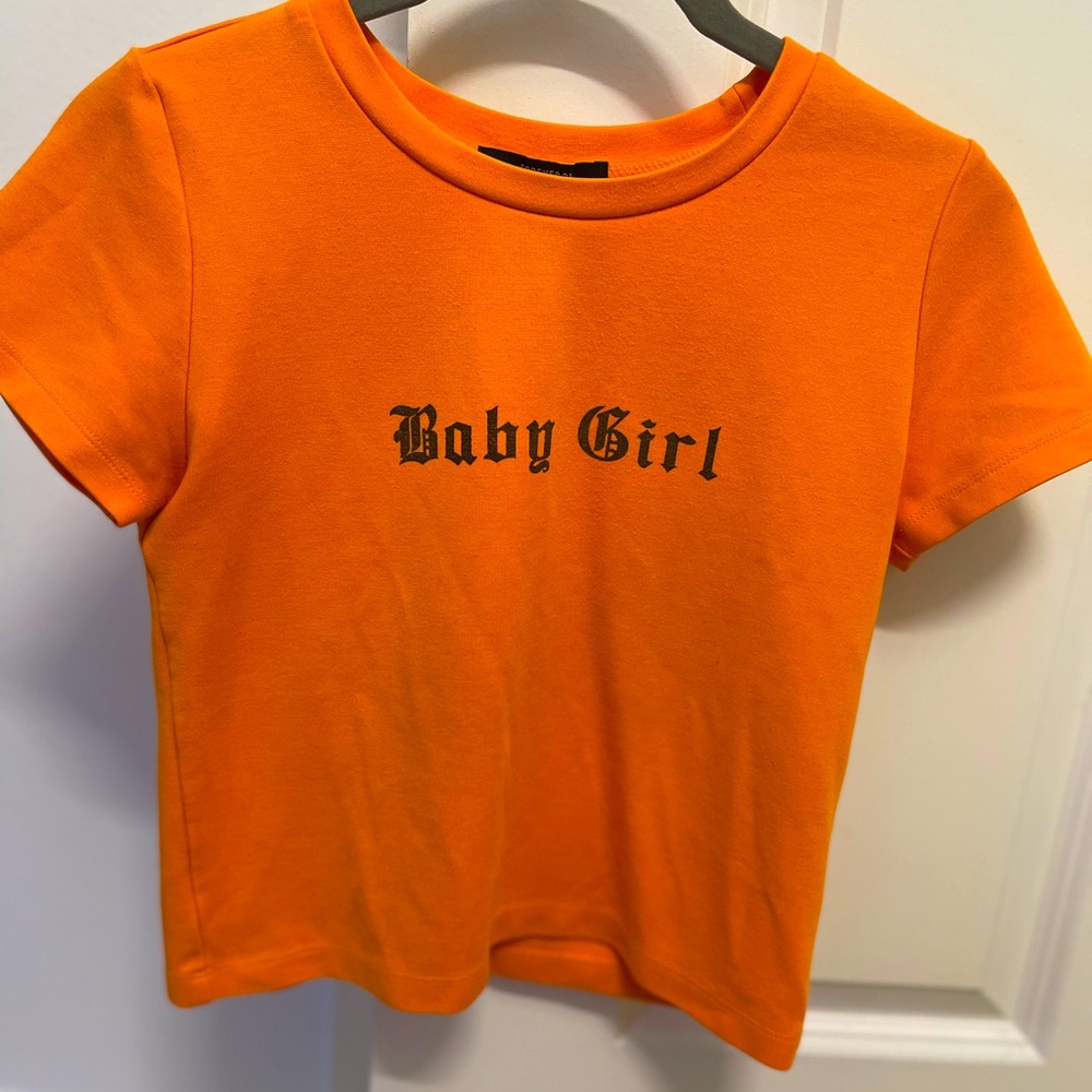 Baby girl cropped tee